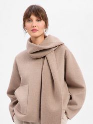 Opus Damska kurtka wełniana - Henrica Kobiety brązowy jednolity, 42. Brązowe kurtki damskie Opus, bez wzorów, z wełny, bez kaptura. Za 749.95 zł.