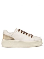 Geox Sneakersy D Spherica Ecub-2 D56WVD 0BCBN C1327 Biały. Białe obuwie sportowe damskie Geox, ze skóry, bez zapięcia. Za 359.99 zł.