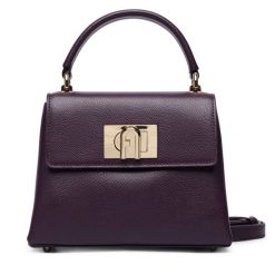 Torebka Furla. Fioletowe torebki klasyczne damskie Furla, bez dodatków. Za 1,779.00 zł.