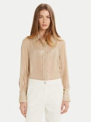 Marella Koszula Sedile 2513111011 Złoty Regular Fit. Żółte koszule damskie Marella, bez wzorów, z wiskozy, bez kołnierzyka, bez ramiączek. Za 689.99 zł.