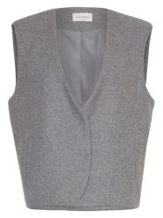 MOSS COPENHAGEN Kamizelka w kolorze szarym rozmiar: L. Szare kamizelki damskie Moss Copenhagen, l, bez wzorów, bez kaptura. Za 187.96 zł.