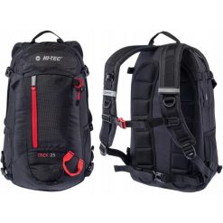 Trekkingowy plecak turystyczny z pokrowcem Hi-Tec TREK. Czarne plecaki Hi-tec, bez wzorów. Za 148.41 zł.