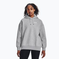 Bluza Under Armour Unstoppable Fleece HZ. Szare bluzy damskie Under Armour, bez wzorów, bez kaptura. Za 169.99 zł.