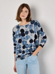 Apricot Koszulka w kolorze szaro-niebieskim rozmiar: XS. Niebieskie bluzki damskie Apricot, xs, bez wzorów, bez kołnierzyka, bez ramiączek. Za 66.00 zł.
