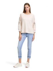 Betty Barclay Bluza w kolorze kremowym rozmiar: 38. Brązowe bluzy damskie Betty Barclay, bez wzorów, bez kaptura. Za 97.51 zł.