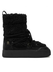 Tommy Hilfiger Śniegowce Lace-Up Faux Shearling Snowboot FW0FW08252 Czarny. Czarne śniegowce damskie Tommy Hilfiger, z materiału. Za 429.99 zł.