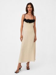 Undress Code Sukienka codzienna Ciao Bella 554 Beżowy Regular Fit. Brązowe sukienki damskie Undress Code, bez wzorów, z bawełny, bez ramiączek. Za 1,239.00 zł.