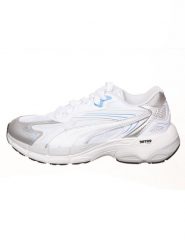 Puma Sneakersy "Teveris NITRO Noughties" w kolorze srebrno-biało-błękitnym rozmiar: 40. Białe obuwie sportowe damskie Puma, z materiału, bez zapięcia. Za 267.92 zł.