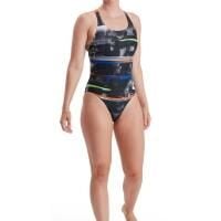 Strój Kąpielowy Speedo Digital Powerback – Czarno-biały/niebieski – Rozmiar 28. Czarne stroje jednoczęściowe Speedo, bez wzorów. Za 899.05 zł.
