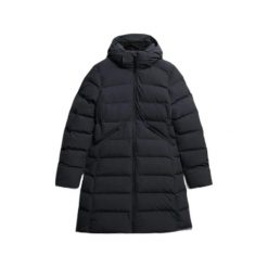 Parka dla kobiet Superdry City Mid. Brązowe parki damskie Superdry, na zimę, z puchu, bez kaptura. Za 729.10 zł.