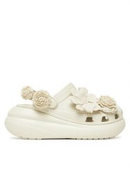 Crocs Klapki Crush Bouquet Clog 211448 Beżowy. Brązowe klapki damskie Crocs, bez wzorów, z tworzywa sztucznego, bez obcasa, bez zapięcia. Za 269.99 zł.