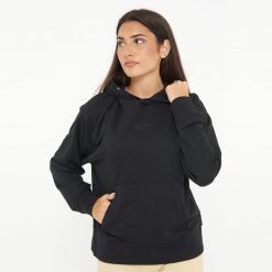 Unisex bluza sportowa z kapturem F BOXY czarna. Czarne bluzy damskie LEGEA, l, bez wzorów, z bawełny, z kapturem. Za 96.00 zł.
