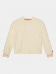 Tommy Hilfiger Bluza Monotype KG0KG07722 D Beżowy Relaxed Fit. Brązowe bluzy dziewczęce Tommy Hilfiger, bez wzorów, z bawełny, bez ramiączek, bez kaptura. Za 259.99 zł.