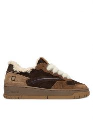 D.A.T.E. Sneakersy Torneo Pure Mono W431-TP-MN Brązowy. Brązowe obuwie sportowe damskie D.A.T.E., ze skóry, bez zapięcia. Za 869.99 zł.