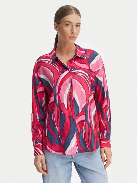 Vero Moda Koszula Vera 10338761 Różowy Regular Fit. Czerwone koszule damskie Vero Moda, s, bez wzorów, bez kołnierzyka, bez ramiączek. Za 169.99 zł.