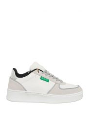 Benetton Sneakersy w kolorze biało-szarym rozmiar: 40. Białe obuwie sportowe damskie Benetton, bez zapięcia. Za 166.88 zł.