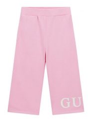 Guess Spodnie dresowe K6RB01 KA6R4 Różowy Regular Fit. Czerwone spodnie dresowe dziewczęce Guess, z aplikacjami, z bawełny. Za 139.99 zł.