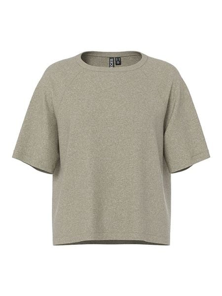 Pieces Koszulka "Bree" w kolorze beżowym rozmiar: XS. Brązowe bluzki damskie Pieces, xs, bez wzorów, bez kołnierzyka, bez ramiączek. Za 48.05 zł.