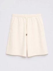 Szorty damskie dresowe z wiskozy kremowe Lunaras 102. Białe szorty damskie Big Star, bez wzorów, z dresówki. Za 119.99 zł.