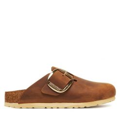 Klapki Birkenstock. Białe klapki damskie Birkenstock, bez wzorów, bez obcasa, bez zapięcia. Za 764.99 zł.
