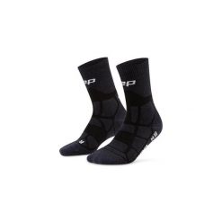 Skarpety hikingowe damskie kompresyjne do połowy łydki z maks amortyzacją CEP. Czarne skarpetki damskie CEP, bez wzorów, z elastanu. Za 114.00 zł.