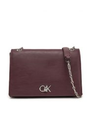 Calvin Klein Torebka K60K612810 Bordowy. Czerwone torebki wieczorowe damskie Calvin Klein, bez wzorów, ze skóry, bez dodatków. Za 359.99 zł.