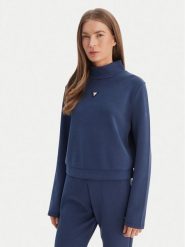 Guess Bluza V4YQ05 KCAY2 Granatowy Regular Fit. Niebieskie bluzy damskie Guess, xl, z aplikacjami, z syntetyku, bez kaptura. Za 349.99 zł.