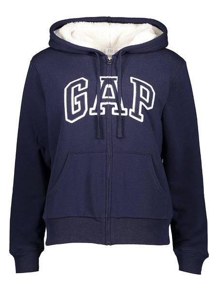 GAP Bluza w kolorze granatowym rozmiar: XL. Niebieskie bluzy damskie GAP, xl, bez wzorów, bez kaptura. Za 174.95 zł.