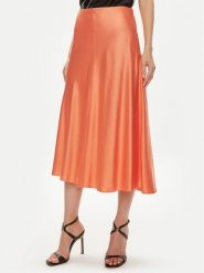 Custommade Spódnica midi Paja 999343903 Pomarańczowy Regular Fit. Brązowe spódnice damskie Custommade, l, bez wzorów, z syntetyku, midi. Za 449.99 zł.
