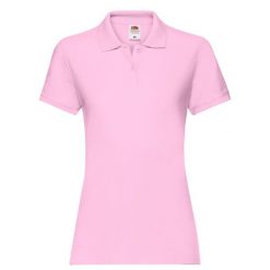 Damska Koszulka Polo Premium. Niebieskie koszulki sportowe damskie Fruit of the Loom, m, bez wzorów, bez ramiączek. Za 80.99 zł.