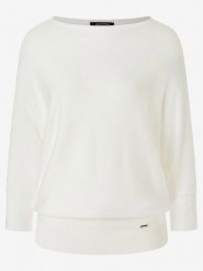 More & More Sweter w kolorze białym rozmiar: 44. Białe swetry klasyczne damskie More & More, ze splotem, bez kołnierzyka. Za 166.45 zł.