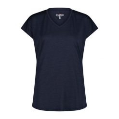 Koszulka damska turystyczna CMP 35N5586. Niebieskie koszulki sportowe damskie CMP, s, bez wzorów, bez ramiączek. Za 143.50 zł.