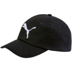 Czapka z daszkiem Puma ESS Cap jr. Czarne czapki z daszkiem damskie Puma, bez wzorów. Za 44.99 zł.