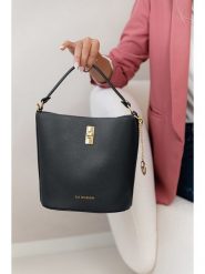 Lia Biassoni Skórzana torebka "Mulino" w kolorze czarnym - 23 x 23 x 15 cm rozmiar: onesize. Czarne torebki klasyczne damskie Lia Biassoni, z materiału, przez ramię, bez dodatków. Za 260.99 zł.