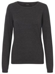 Vero Moda Sweter w kolorze antracytowym rozmiar: L. Czarne swetry klasyczne damskie Vero Moda, l, z bawełny, bez kołnierzyka. Za 74.99 zł.