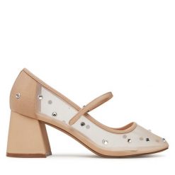 Półbuty Call It Spring. Brązowe czółenka damskie Call it Spring, bez wzorów, bez obcasa, na obcasie, bez zapięcia. Za 219.99 zł.