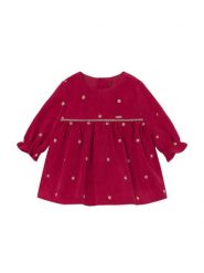 Mayoral Sukienka codzienna 2820 Czerwony Regular Fit. Czerwone sukienki dziewczęce Mayoral, bez wzorów, z syntetyku, bez ramiączek, proste. Za 169.99 zł.