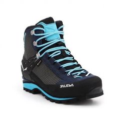 Buty trekkingowe damskie Salewa Salomon WS Crow Gtx. Niebieskie obuwie trekkingowe damskie Salewa, z gumy, za kostkę, bez zapięcia. Za 1,056.00 zł.