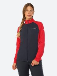 Fischer Kurtka funkcyjna "El Flex" w kolorze czerwono-granatowym rozmiar: XL. Czerwone kurtki sportowe damskie FISCHER, xl, bez wzorów, bez kaptura. Za 217.99 zł.