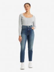Levi's Dżinsy - Mom fit - w kolorze granatowym rozmiar: W26/L29. Niebieskie jeansy damskie Levi's, z podwyższonym stanem. Za 127.65 zł.