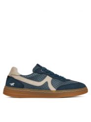 Mustang Sneakersy 1511-302 Granatowy. Niebieskie obuwie sportowe damskie Mustang, z materiału, bez zapięcia. Za 299.99 zł.