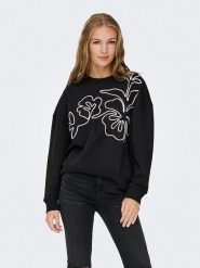 JDY Bluza "Canoa" w kolorze czarnym rozmiar: L. Czarne bluzy damskie JDY, l, bez wzorów, bez kaptura. Za 124.95 zł.