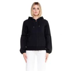 Bluza miękka z bawełna z kaptur na co dzień. Fioletowe obuwie sportowe damskie LEONE 1947 APPAREL, z bawełny, bez zapięcia, na fitness i siłownię. Za 126.26 zł.