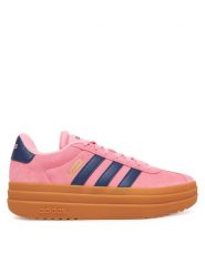 Adidas Sneakersy VL Court Bold Shoes JI1789 Różowy. Czerwone obuwie sportowe damskie Adidas, ze skóry, bez zapięcia. Za 259.99 zł.