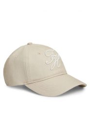 Tommy Hilfiger Czapka z daszkiem Logo Embroidery Baseball Cap AW0AW18338 Beżowy. Brązowe czapki z daszkiem damskie Tommy Hilfiger, bez wzorów, z bawełny. Za 209.99 zł.