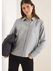 Cecil Bluzka w kolorze szarym rozmiar: XS. Szare bluzki damskie Cecil, xs, bez wzorów, bez kołnierzyka, bez ramiączek. Za 108.74 zł.