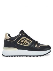 Guess Sneakersy FLJKOY ELE12 Czarny. Czarne obuwie sportowe damskie Guess, ze skóry, bez zapięcia. Za 349.99 zł.