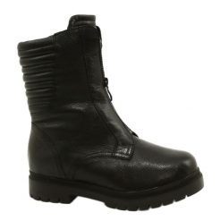 Botki buty Hit CLIMOTION PRO Caprice 9-26454-27 022 czarny czarne. Czarne botki damskie ze skóry, eleganckie, bez obcasa, bez zapięcia. W wyprzedaży za 175.54 zł.