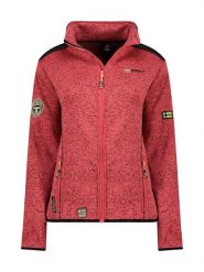 Geographical Norway Kurtka polarowa "Tourbillone" w kolorze koralowym rozmiar: M. Pomarańczowe kurtki damskie Geographical Norway, m, bez wzorów, z polaru, bez kaptura. Za 139.87 zł.