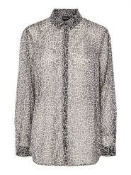 Pieces Bluzka "Pcjamaca" w kolorze czarno-białym rozmiar: XS. Białe bluzki damskie Pieces, xs, bez wzorów, bez kołnierzyka, bez ramiączek. Za 74.28 zł.